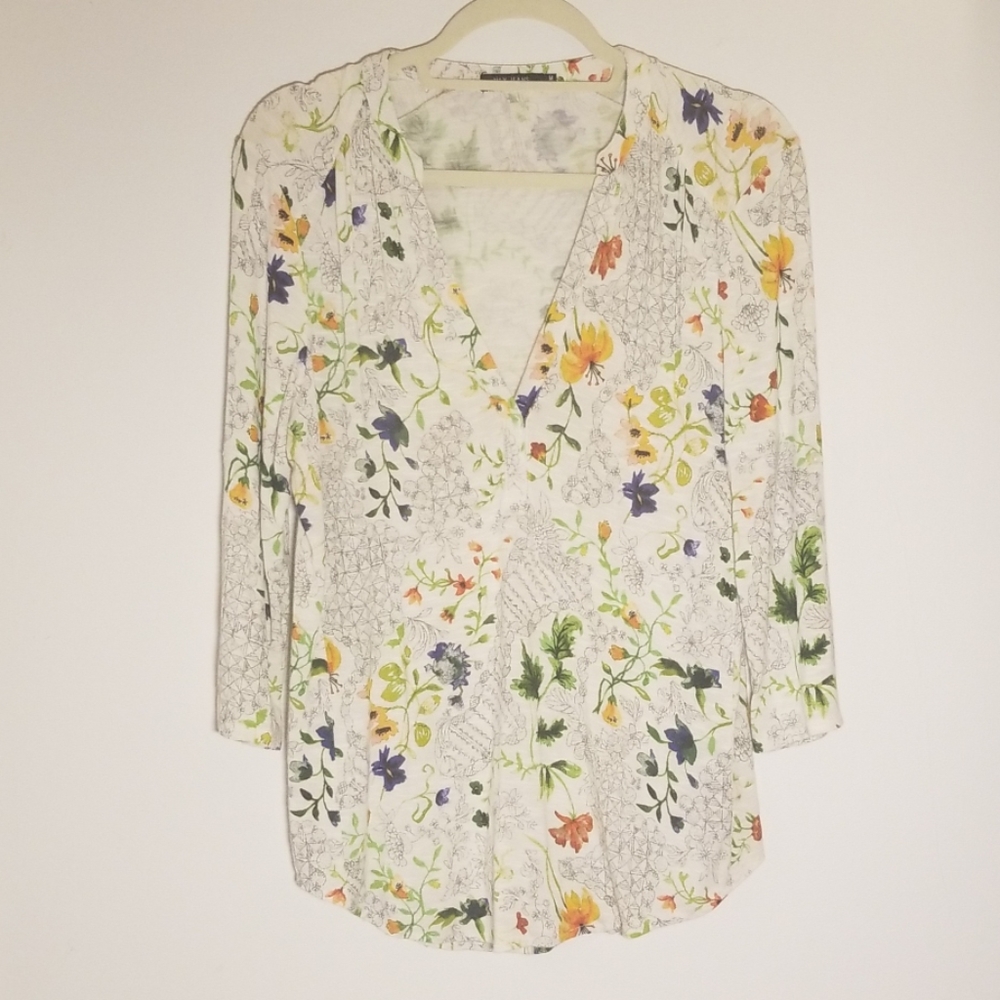 Max Jeans Long Sleeve Floral Top